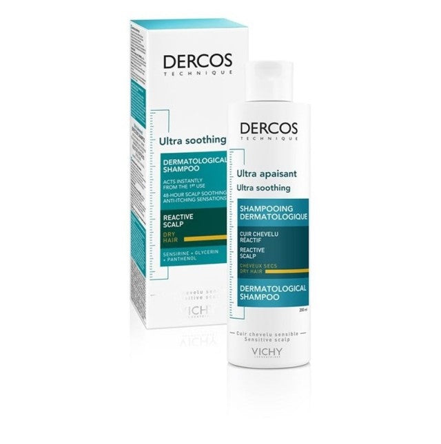 Vichy Dercos Ultra Soothing Dry Hair Καταπραϋντικό Σαμπουάν για Ξηρά Μαλλιά, 200ml