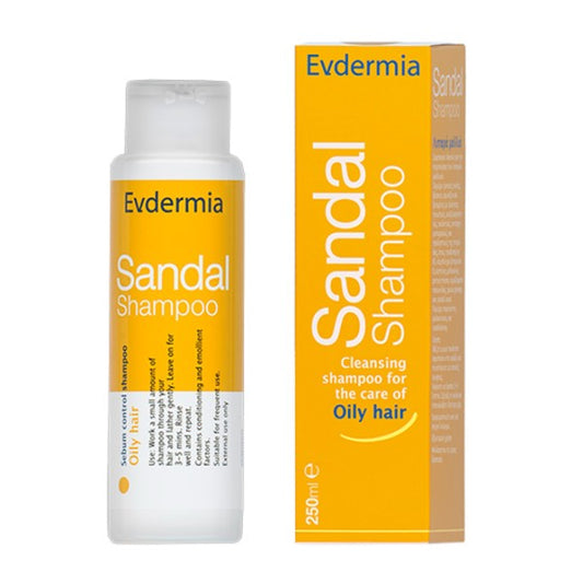 Evdermia Sandal Shampoo, Σμηγματορρυθμιστικό Σαμπουάν για Λιπαρά Μαλλιά 250ml
