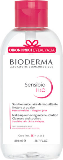 Bioderma Sensibio H2O Micellar Water Αφαίρεσης Μακιγιάζ Προσώπου & Ματιών 850ml