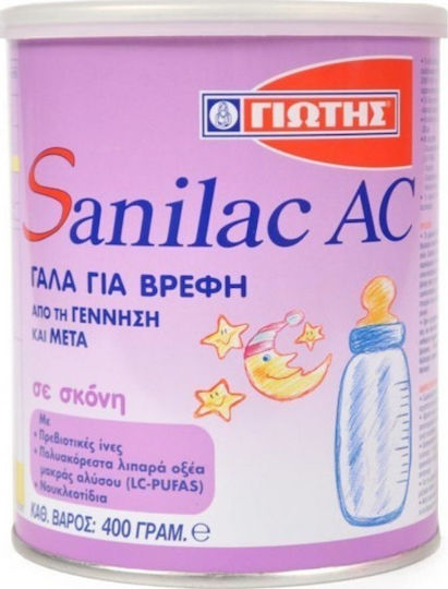 Γιώτης Sanilac AC Κατάλληλη για Βρέφη που Υποφέρουν από Κολικούς, 400gr