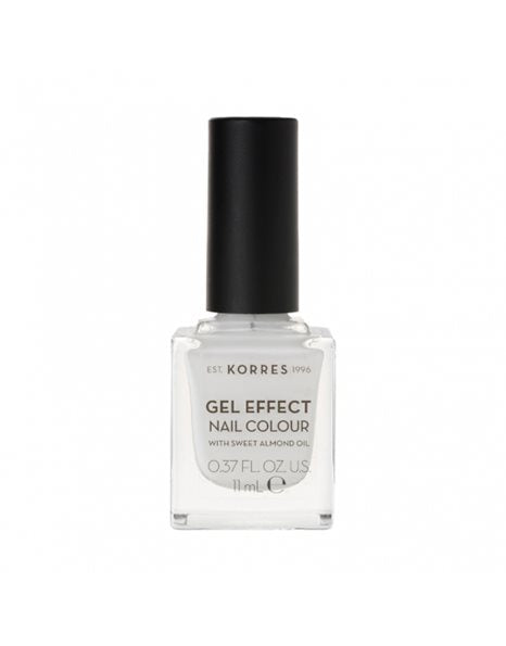 KORRES  Gel Effect Nail Colour βερνικι νυχιων 01 BLANC WHITE 11ML