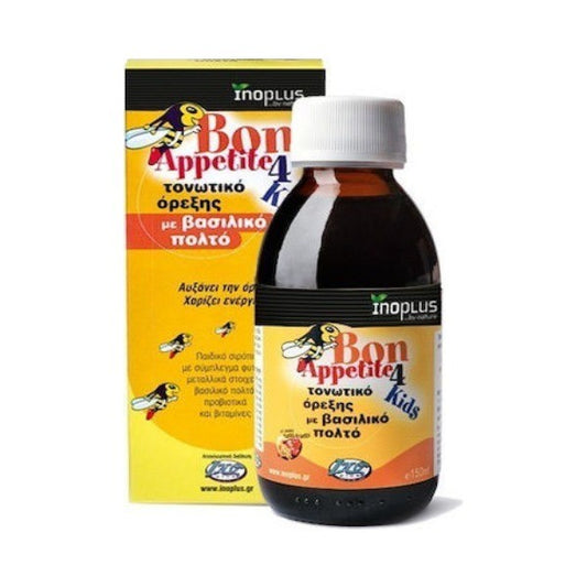 InoPlus Bon Appetite For Kids (150ml) - Τονωτικό Όρεξης Με Βασιλικό Πολτό για Παιδιά