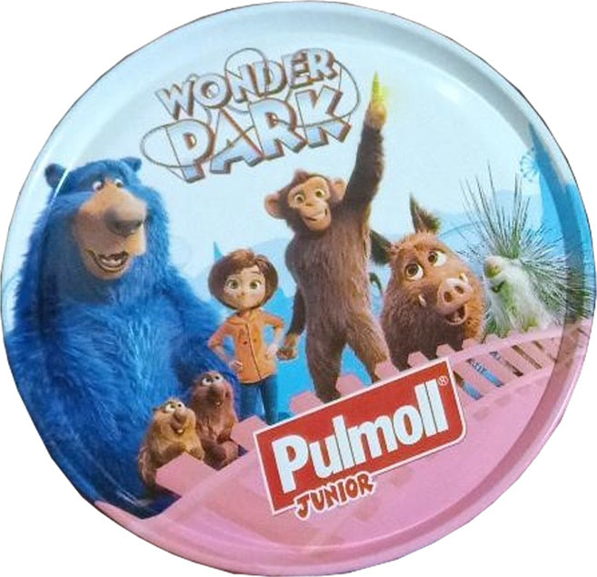 Pulmoll Junior Καραμέλες για Παιδιά με Βατόμουρο, Εχινάκεια & Βιταμίνη C Καταπραΰνουν το Λαιμό & Ενισχύουν το Ανοσοποιητικό - Χωρίς Ζάχαρη, 45gr