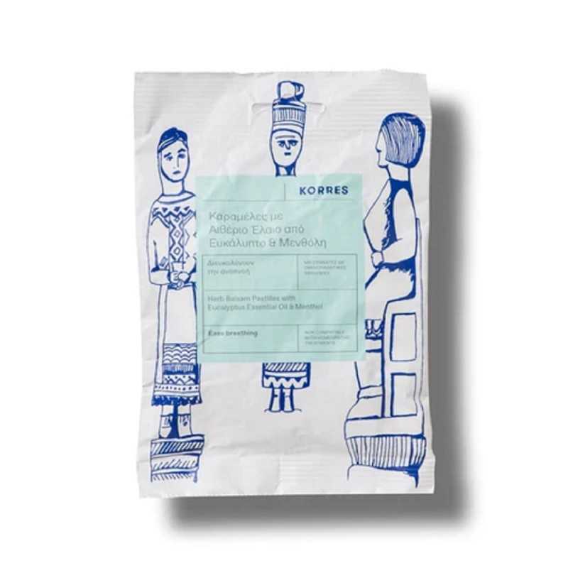 KORRES Ευκάλυπτος και Μενθόλη Καραμέλες 15 Καραμέλες