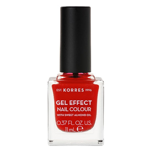 Korres Gel Effect Nail Color Βερνίκι Νυχιών Coral Red 48, 11ml