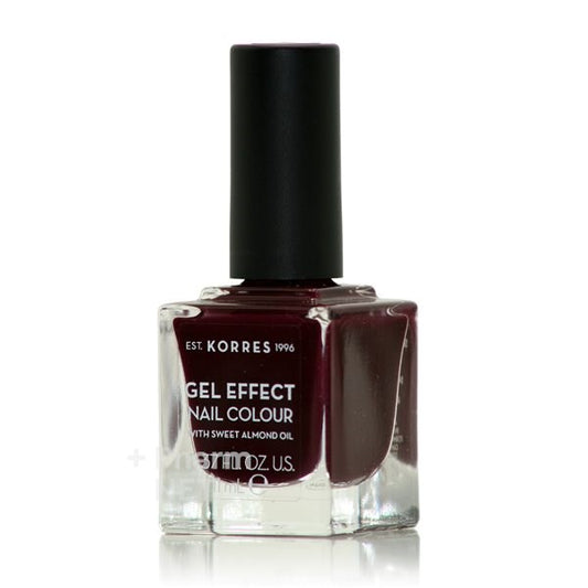 Korres Gel Effect Nail Colour No57 Burgundy Red (11ml) - Βερνίκια Νυχιών (Μανό)