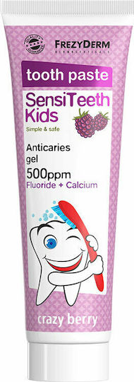 FREZYDERM SENSITEETH KIDS TOOTHPASTE 500ppm 50ML για παιδια απο τρια εως εξι ετων