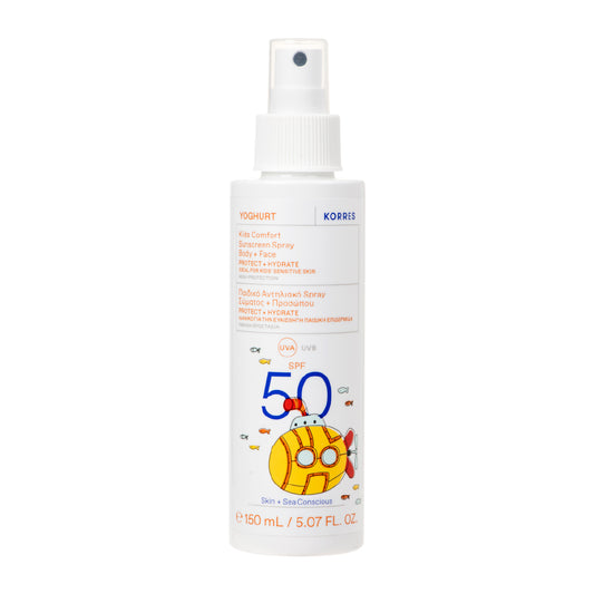 KORRES Yoghurt Παιδικό Αντηλιακό Spray Σώματος & Προσώπου SPF50 150ml