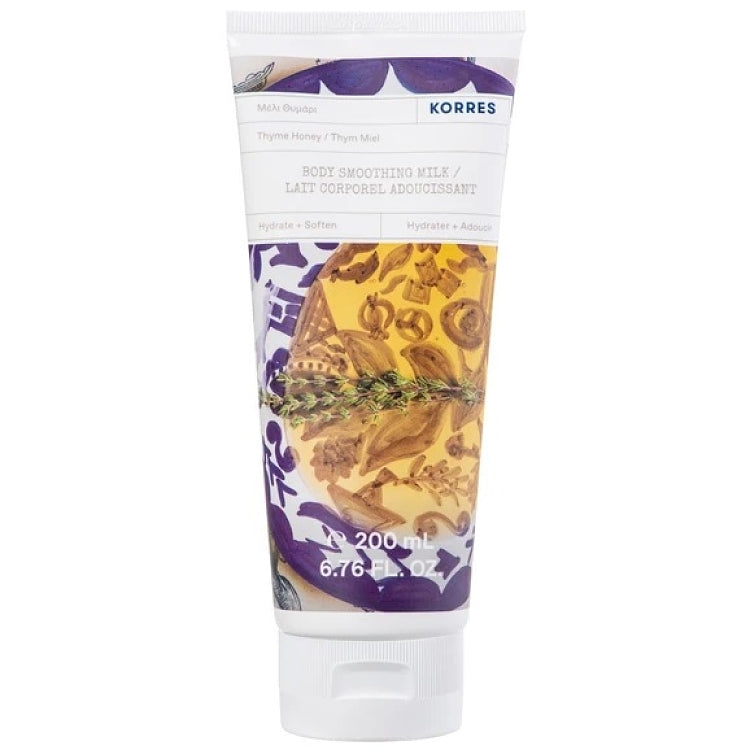Korres Body Smoothing Milk Thyme Honey Ενυδατικό Γαλάκτωμα Σώματος Μέλι Θυμάρι, 200ml