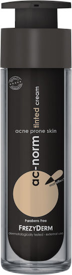Frezyderm AC-Norm Tinted 24ωρη Ενυδατική & Ρυθμιστική Κρέμα Προσώπου Ημέρας με Χρώμα κατά των Ατελειών & της Ακμής 50ml