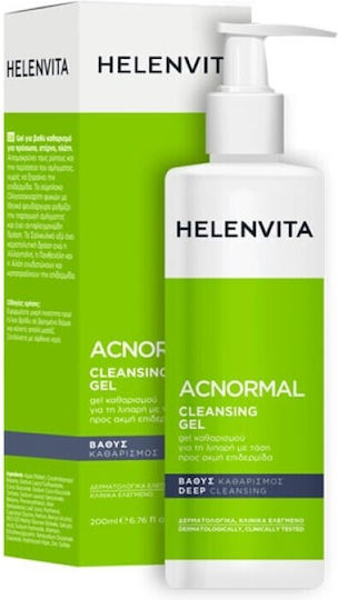 Helenvita Acnormal Gel Καθαρισμού Προσώπου για Ακνεϊκές Επιδερμίδες 400ml
