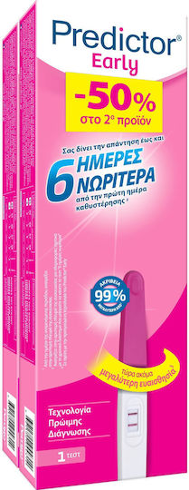 Predictor Early Τεστ Εγκυμοσύνης 6 Ημέρες Νωρίτερα 2τμχ