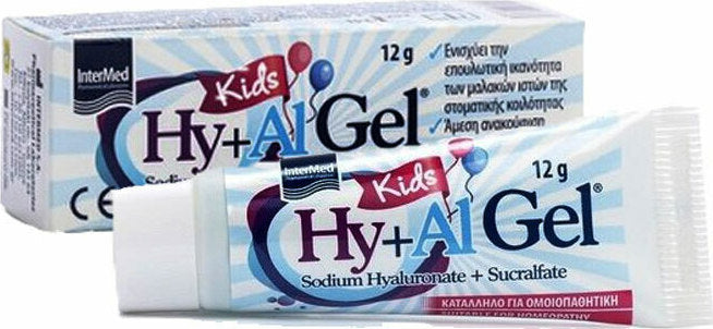 INTERMED HY+AL gel Kids, Για την Επούλωση μαλακών ιστών στοματικής κοιλότητας, 12gr