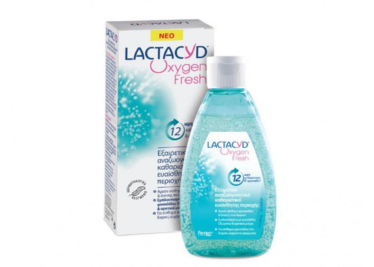 Lactacyd Oxygen Fresh Ultra Refreshing Intimate Wash Gel για Καθαρισμό της Ευαίσθητης Περιοχής 200ml