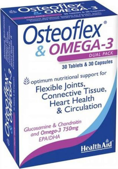 HEALTH AID OSTEOFLEX 30CAPS & OMEGA 3 30TABS
