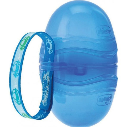 Chicco Διπλή Θήκη Πιπίλας Μπλέ