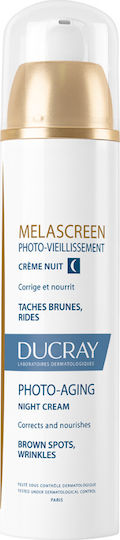 Ducray Melascreen Creme Nuit Διορθωτική Κρέμα Νύχτας ενάντια στα Σημάδια Φωτογήρανσης & στις Δυσχρωμίες, 50ml