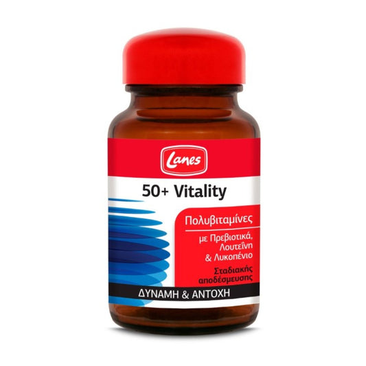 Lanes 50+ Vitality Πολυβιταμίνη για Ενέργεια 30 ταμπλέτες