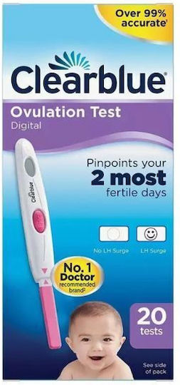 Clearblue Digital Ovulation Ψηφιακό Τεστ Ωορρηξίας 20τμχ