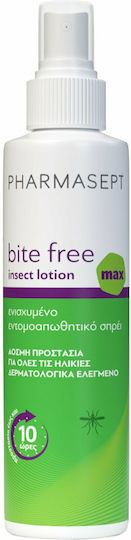 Pharmasept Bite Free Max Insect Άοσμη Εντομοαπωθητική Λοσιόν σε Spray Κατάλληλη για Παιδιά 100ml