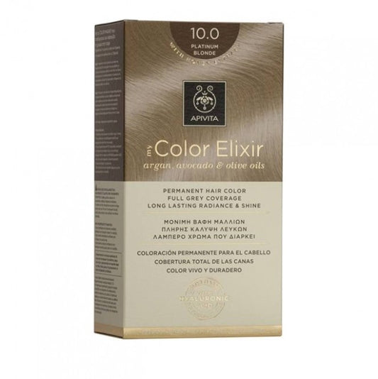 Apivita My Color Elixir Βαφή Μαλλιών με Έλαιο Ελιάς Argan και Αβοκάντο - Απόχρωση Νο 10.0 Κατάξανθο 50ml