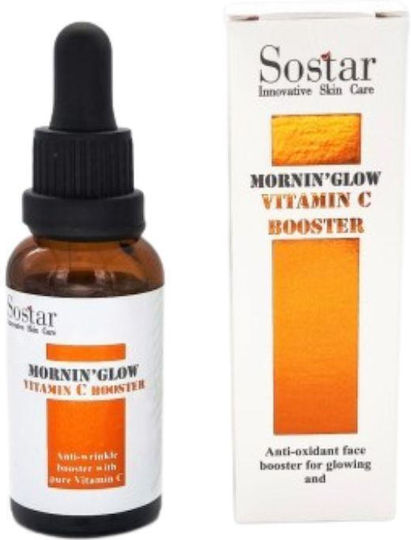 Sostar Mornin' Glow Vitamin C Booster Αντιγηραντικό Booster Προσώπου με Βιταμίνη C & Βιταμίνη E 30ml