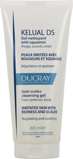 Ducray Kelual Ds Gel Καθαρισμού Foaming Gel για Ευαίσθητες Επιδερμίδες, 200ml