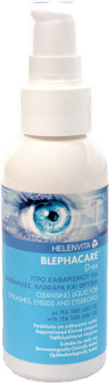 Helenvita BlephaCare D-EX Cleansing Liquid 100ml, απαλό υγρό καθαρισμού για τις βλεφαρίδες, τα βλέφαρα & τα φρύδια