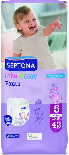 Septona Πάνες Βρακάκι Calm & Care No. 5 για 10-16kg 42τμχ
