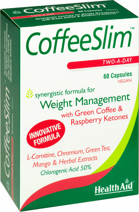 Health Aid Coffeeslim Συμπλήρωμα Διατροφής με Πράσινο Καφέ για Αδυνάτισμα, 60caps