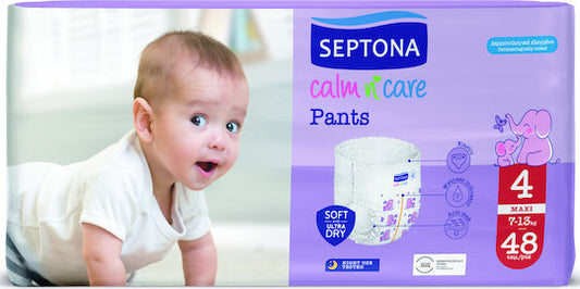 Septona Πάνες Βρακάκι Calm & Care No. 4 για 7-13kg 48τμχ