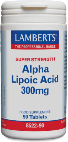 Lamberts Alpha Lipoic Acid 300mg Ειδικό Συμπλήρωμα Διατροφής 90 ταμπλέτες