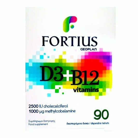 Geoplan Fortius D3 2500iu & B12 1000mg 90 ταμπλέτες