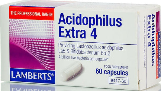 Lamberts Acidophilus Extra 4 Συμπλήρωμα με Προβιοτικά 60 κάψουλες