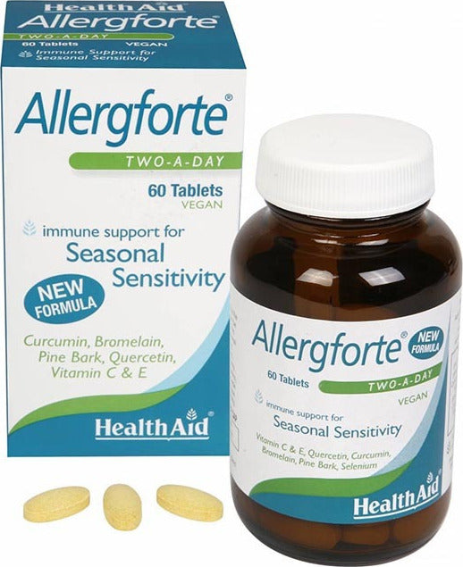 Health Aid Allergforte Two a Day Πολυβιταμίνη για Ενέργεια & Ενίσχυση του Ανοσοποιητικού 60 x 1 κάψουλες