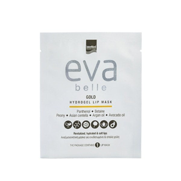 Ιntermed Eva Belle Gold Hydrogel Lip Mask 3gr Μάσκα Για Ενυδατωμένα & Απαλά Χείλη