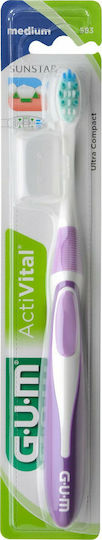 GUM Activital 583 Οδοντόβουρτσα Compact Medium (Τυχαία Επιλογή)