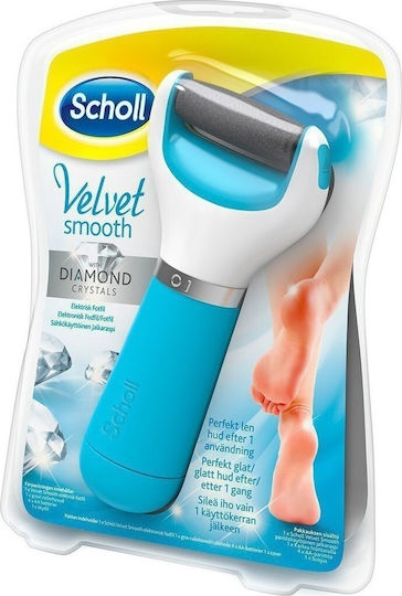 Scholl Velvet Soft Ηλεκτρική Λίμα Ποδιών με κρυστάλλους διαμαντιών, 1τμχ