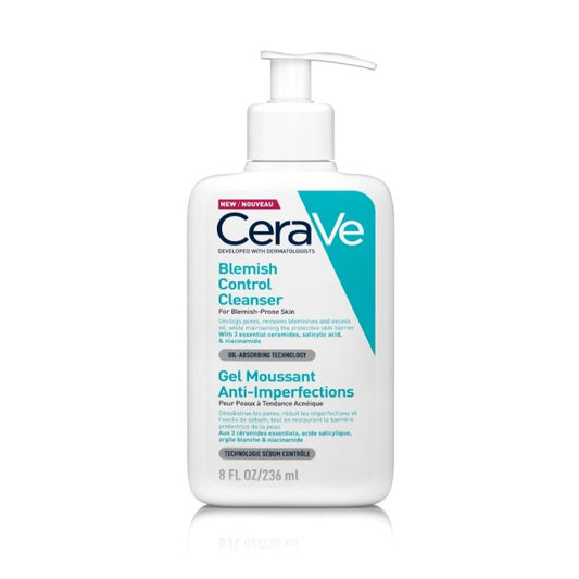 CeraVe Blemish Control Face Cleanser 236ml (Τζελ Καθαρισμού Προσώπου για Επιδερμίδες με Ατέλειες