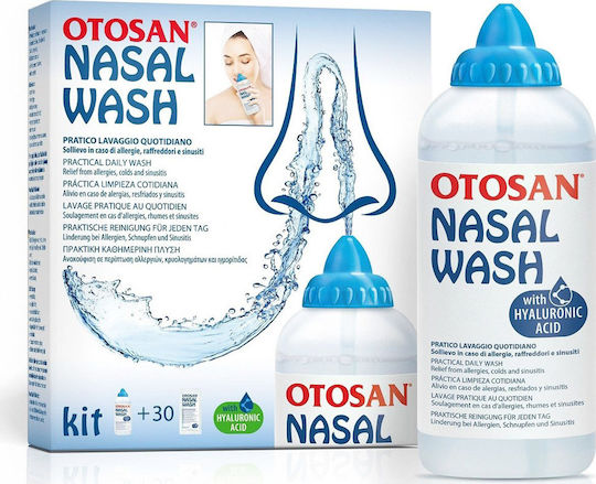 OTOSAN nasal wash kit ρινικός αποφρακτήρας + 30 φακελίσκοι