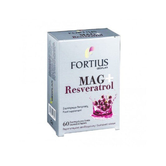 FORTIUS Mag+ Resveratrol 60 Διασπειρόμενα Δισκία