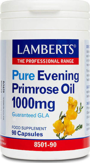 Lamberts Pure Evening Primrose Oil 1000mg Συμπλήρωμα για την Εμμηνόπαυση 90 κάψουλες