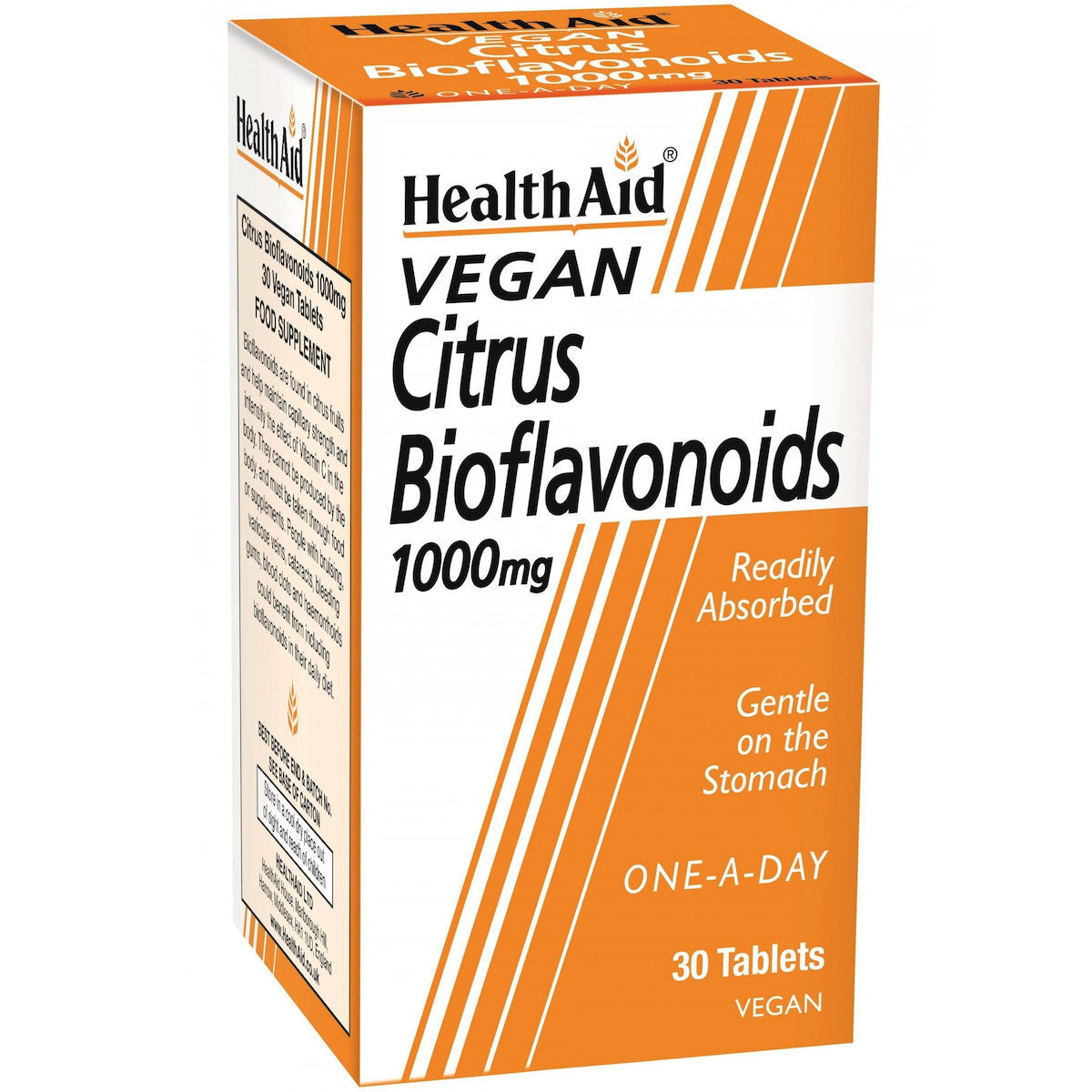 Health Aid Vegan Citrus Bioflavonoids Βιταμίνη για Ενίσχυση του Ανοσοποιητικού, τo Δέρμα & Αντιοξειδωτική δράση 1000mg 30 φυτικές κάψουλες