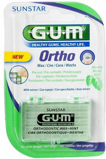 GUM 724 Ortho Wax Mint Ορθοδοντικό Κερί Με Μέντα 1τμχ