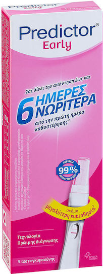 Predictor Early Τεστ Εγκυμοσύνης 6 Ημέρες Νωρίτερα 1τμχ