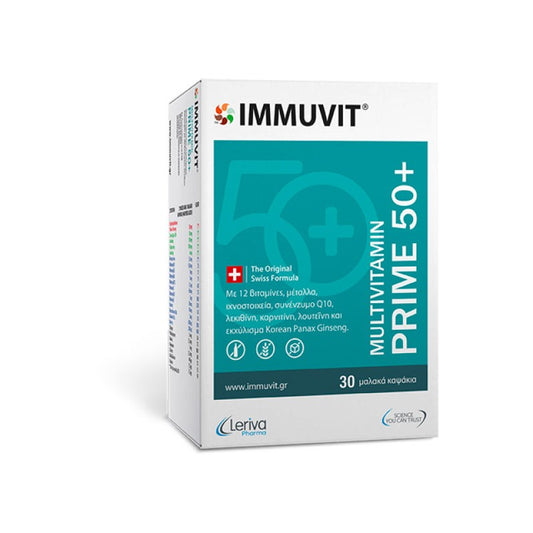 LERIVA - Immuvit Prime 50+ Multivitamin | 30softgels
