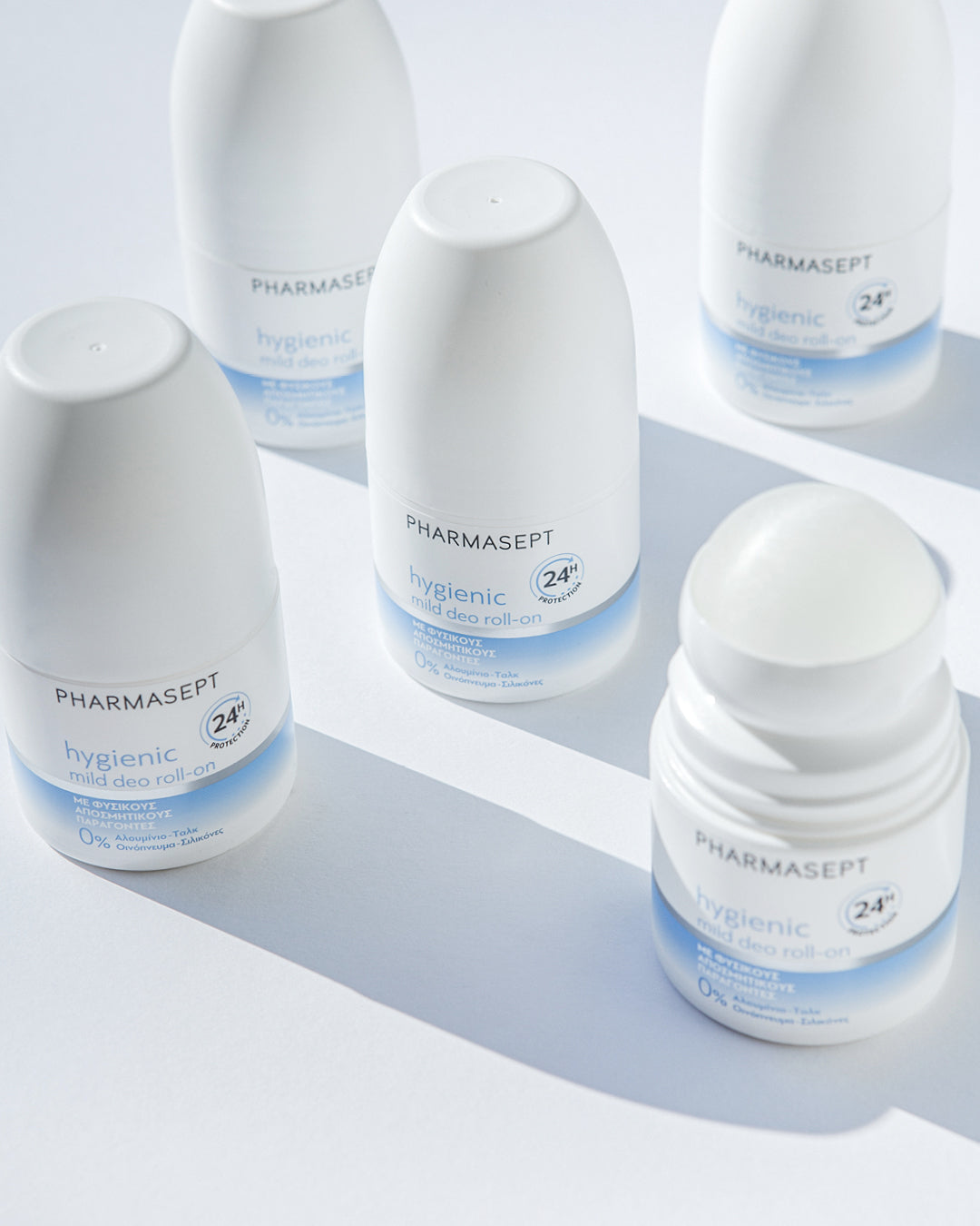 Pharmasept Hygienic Mild Αποσμητικό 24h σε Roll-On Χωρίς Αλουμίνιο 2x50ml