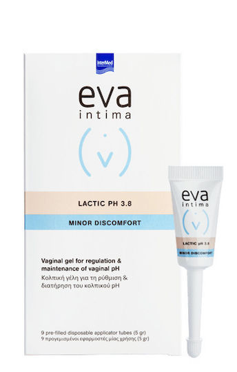 InterMed Eva Intima Minor Discomfort Lactic pH 3.8 Gel με Αντιμικροβιακή Δράση με Χαμομήλι & Αλόη 9 x 45ml