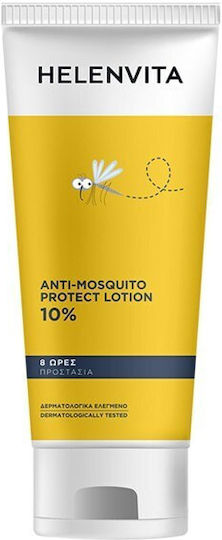 Helenvita Anti-mosquito Protect Lotion 10% Άοσμη Εντομοαπωθητική Λοσιόν σε Σωληνάριο Κατάλληλη για Παιδιά 200ml
