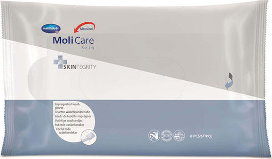 Hartmann Menalind Professional Protect Clean Υγρά Γάντια Λουτρού για Κατακλίσεις 8τμχ